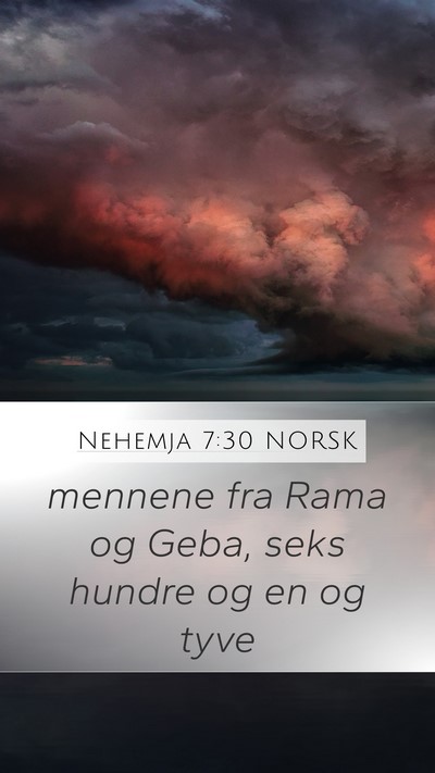 Nehemja 7:30 NORSK Bible Verse Image