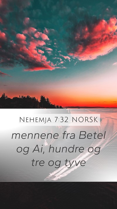 Nehemja 7:32 NORSK Bible Verse Image