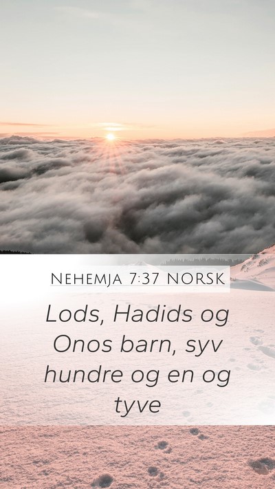 Nehemja 7:37 NORSK Bible Verse Image