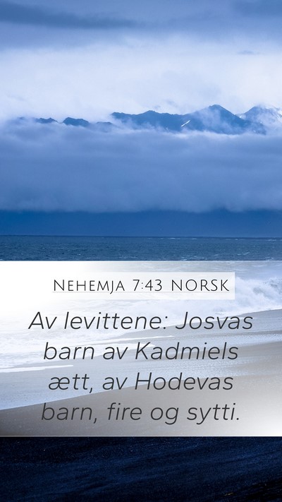 Nehemja 7:43 NORSK Bible Verse Image