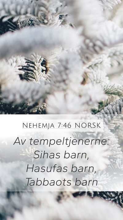 Nehemja 7:46 NORSK Bible Verse Image