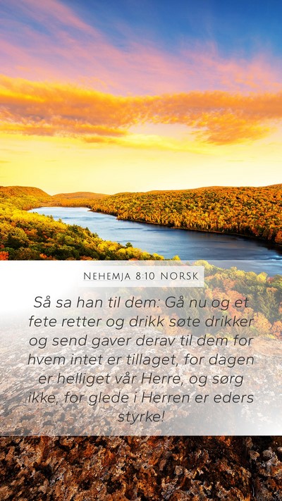 Nehemja 8:10 NORSK Bible Verse Image