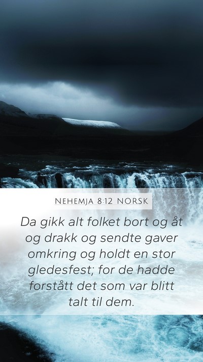 Nehemja 8:12 NORSK Bible Verse Image