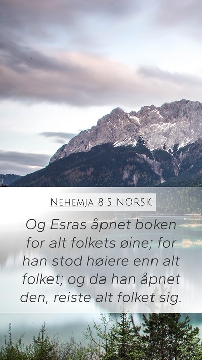 Nehemja 8:5 NORSK Bible Verse Image