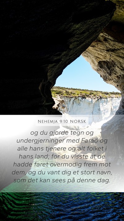Nehemja 9:10 NORSK Bible Verse Image