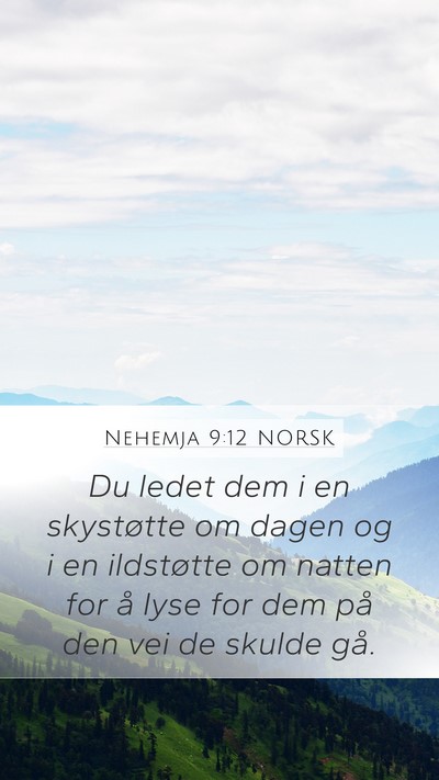 Nehemja 9:12 NORSK Bible Verse Image