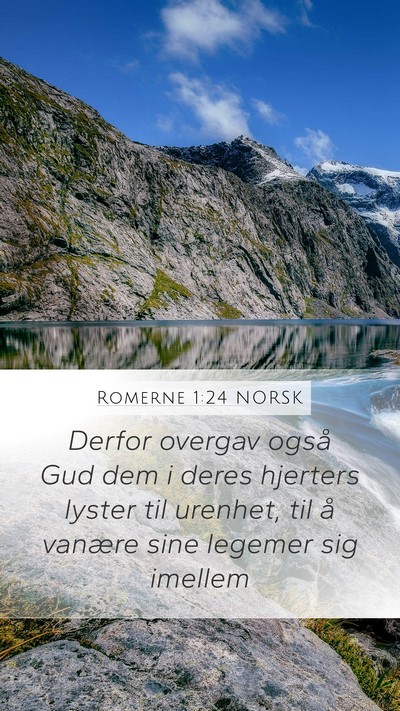 Romerne 1:24 NORSK Bible Verse Image