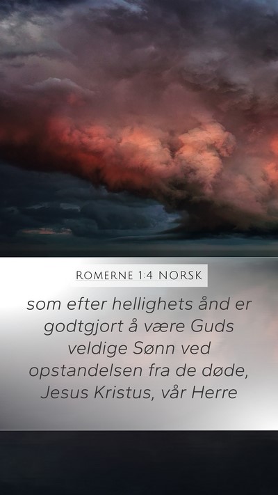 Romerne 1:4 NORSK Bible Verse Image