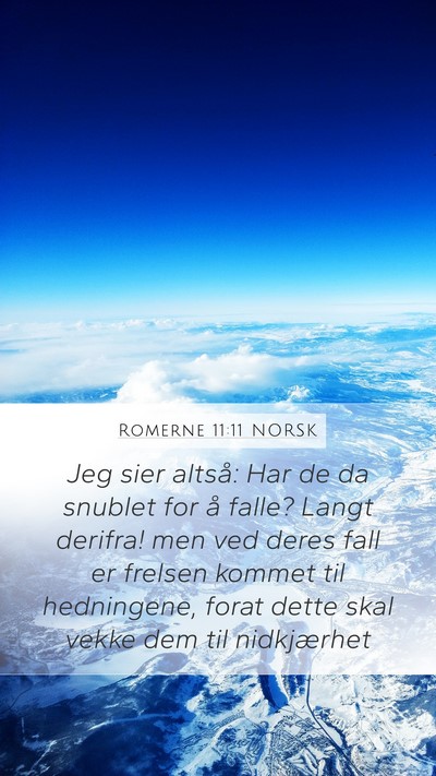 Romerne 11:11 NORSK Bible Verse Image