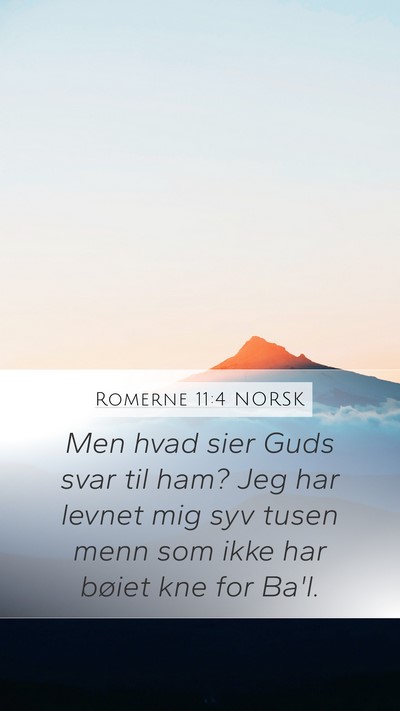 Romerne 11:4 NORSK Bible Verse Image