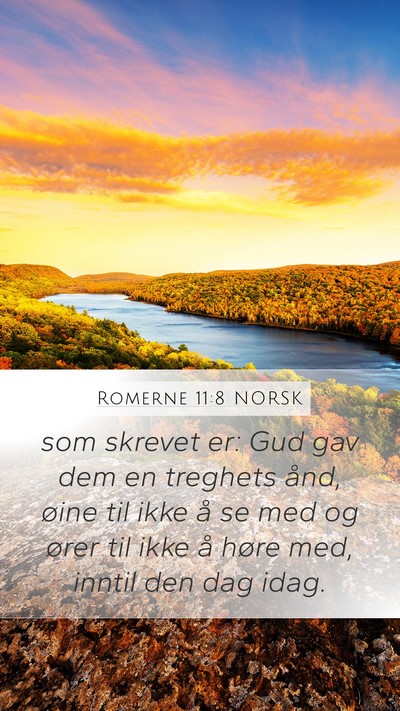 Romerne 11:8 NORSK Bible Verse Image