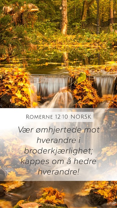 Romerne 12:10 NORSK Bible Verse Image
