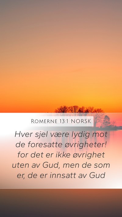 Romerne 13:1 NORSK Bible Verse Image