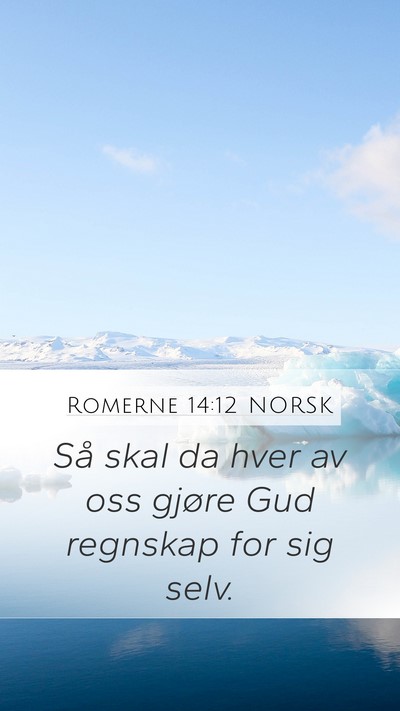 Romerne 14:12 NORSK Bible Verse Image