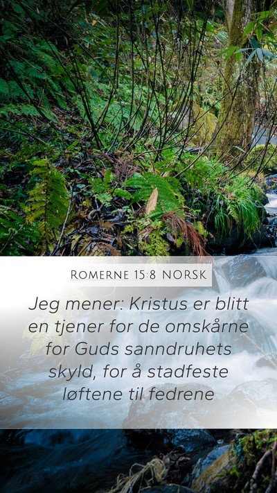 Romerne 15:8 NORSK Bible Verse Image
