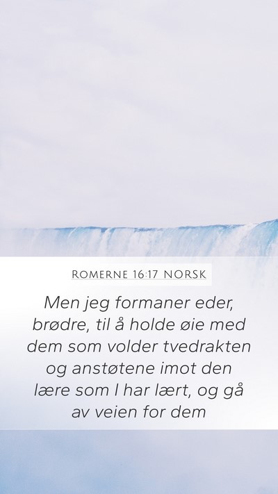 Romerne 16:17 NORSK Bible Verse Image
