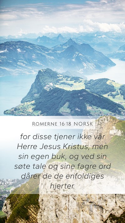 Romerne 16:18 NORSK Bible Verse Image