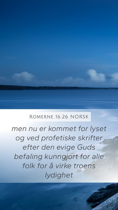 Romerne 16:26 NORSK Bible Verse Image