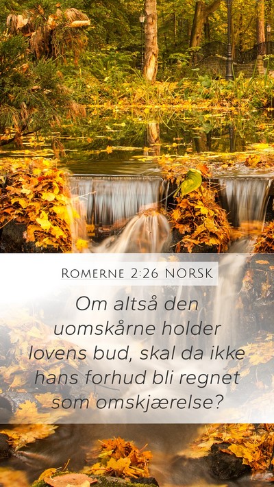 Romerne 2:26 NORSK Bible Verse Image