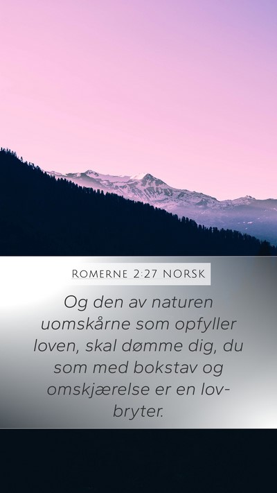 Romerne 2:27 NORSK Bible Verse Image
