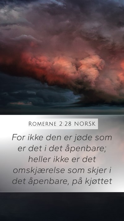 Romerne 2:28 NORSK Bible Verse Image