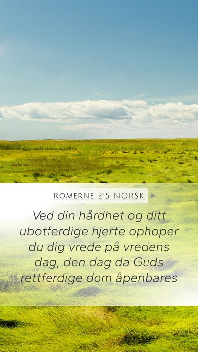 Romerne 2:5 NORSK Bible Verse Image