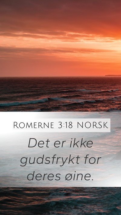 Romerne 3:18 NORSK Bible Verse Image