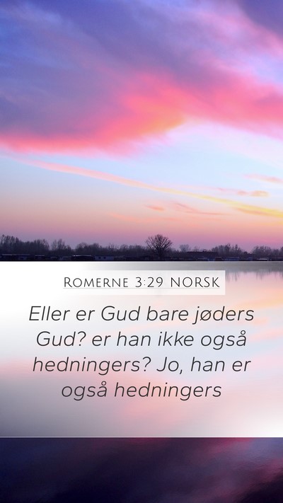 Romerne 3:29 NORSK Bible Verse Image
