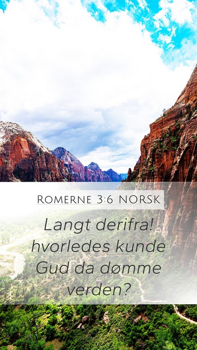 Romerne 3:6 NORSK Bible Verse Image