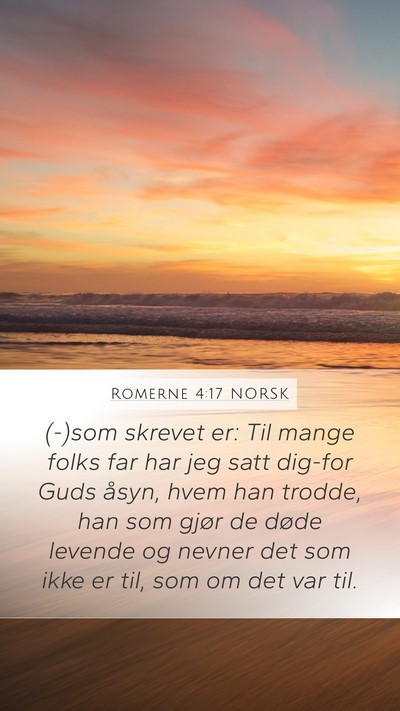 Romerne 4:17 NORSK Bible Verse Image