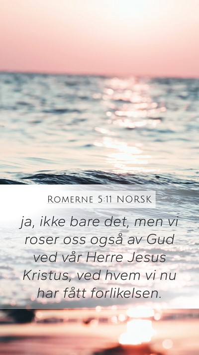 Romerne 5:11 NORSK Bible Verse Image