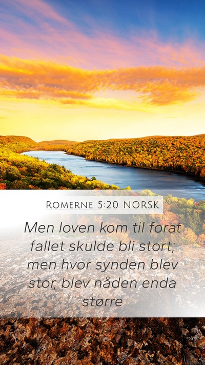 Romerne 5:20 NORSK Bible Verse Image