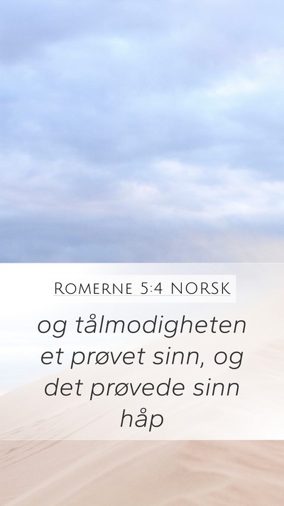 Romerne 5:4 NORSK Bible Verse Image