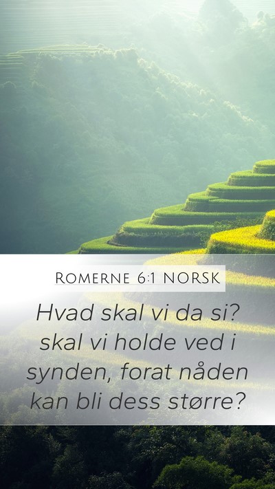 Romerne 6:1 NORSK Bible Verse Image