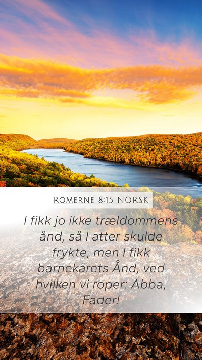 Romerne 8:15 NORSK Bible Verse Image