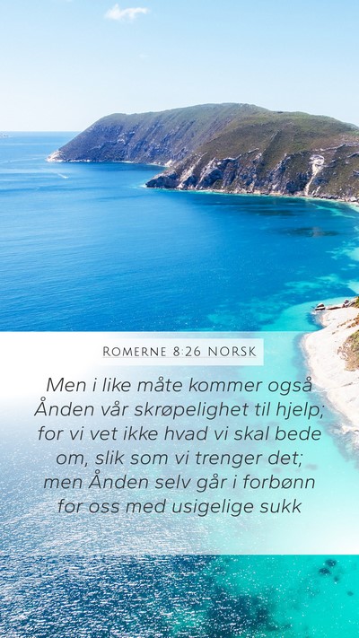 Romerne 8:26 NORSK Bible Verse Image