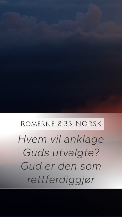 Romerne 8:33 NORSK Bible Verse Image