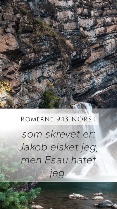 Romerne 9:13 NORSK Bible Verse Image
