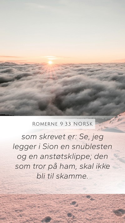 Romerne 9:33 NORSK Bible Verse Image