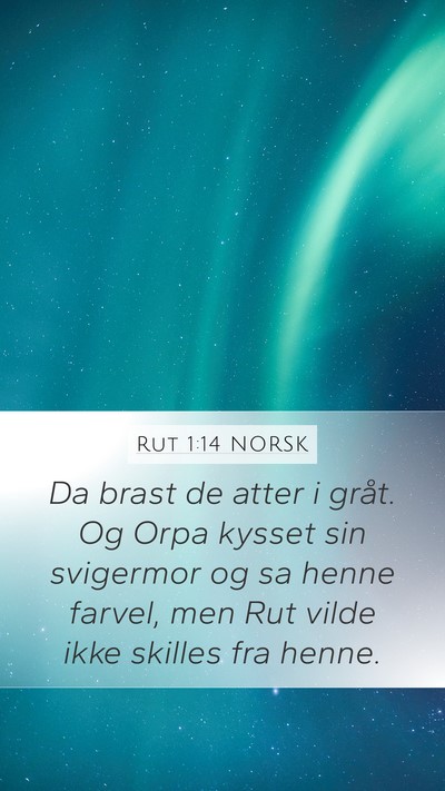 Rut 1:14 NORSK Bible Verse Image