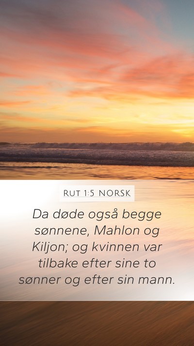 Rut 1:5 NORSK Bible Verse Image