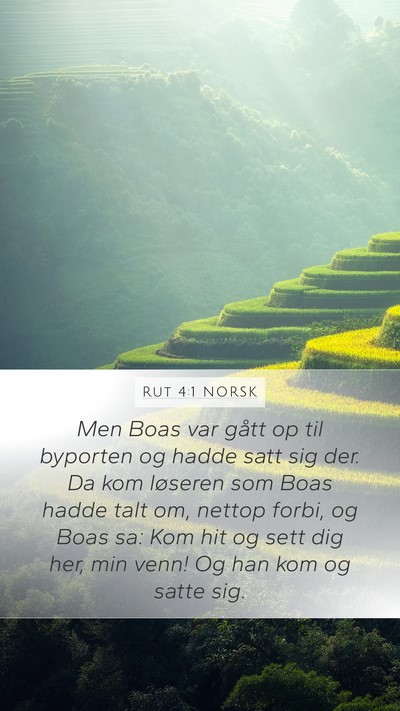 Rut 4:1 NORSK Bible Verse Image