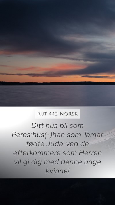 Rut 4:12 NORSK Bible Verse Image