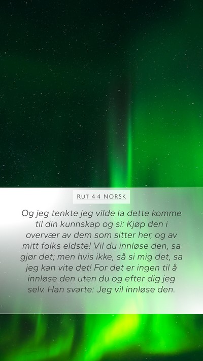 Rut 4:4 NORSK Bible Verse Image