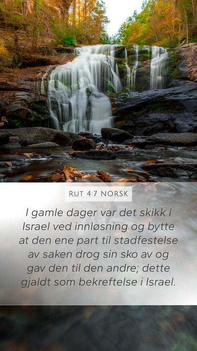Rut 4:7 NORSK Bible Verse Image