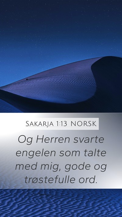 Sakarja 1:13 NORSK Bible Verse Image
