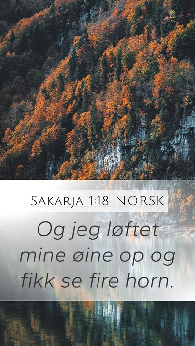 Sakarja 1:18 NORSK Bible Verse Image