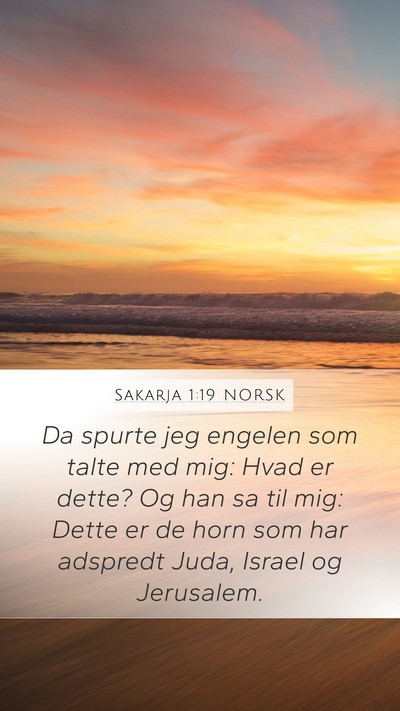 Sakarja 1:19 NORSK Bible Verse Image