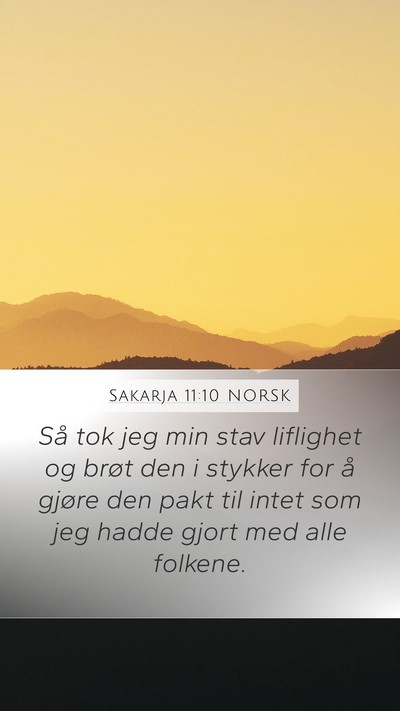 Sakarja 11:10 NORSK Bible Verse Image