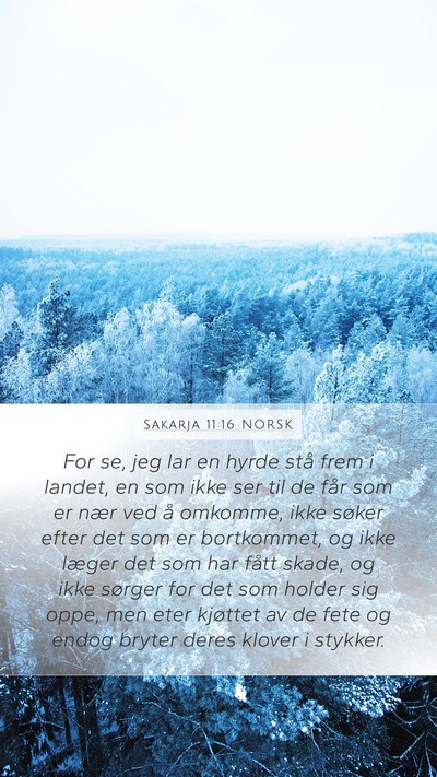 Sakarja 11:16 NORSK Bible Verse Image